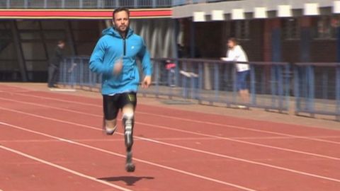 Imagen de Pistorius hoy por la mañana.