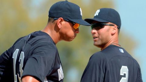 Alex se rehabilita en Tampa juntoa Derek Jeter (2).