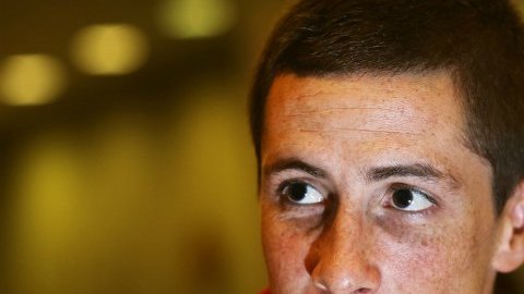 Fotografía del 28 de junio de 2013 del jugador de la selección española Fernando Torres durante una entrevista con la agencia Efe en Río de Janeiro (Brasil)