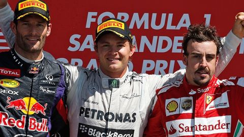 El alemán Rosberg ganó el GP Británico.