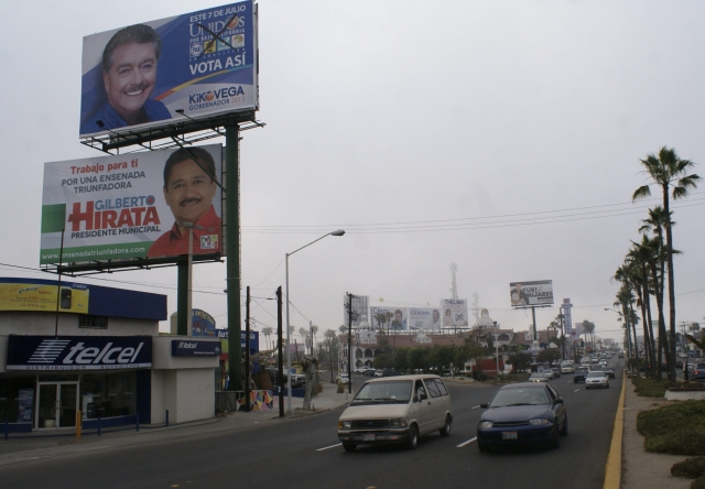 Vista de Ensenada,  ciudad  de Baja California,  México, uno de los 14 estados donde el  7 de julio están convocados a votar 30 millones de mexicanos que elegirán a  cerca de mil 800 servidores públicos.