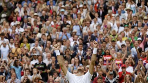 Del Potro recibió la ovación de los presentes en el All England Club.