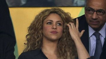 Shakira en Maracaná: orgullosa de su pareja actual el futbolista español Gerard Piqué.