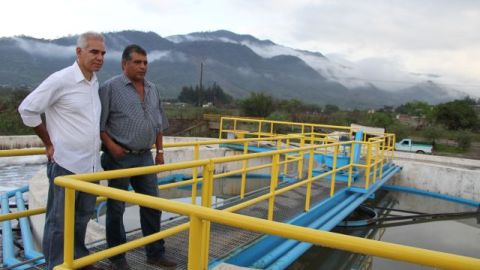 Esta planta de tratamiento de aguas negras se benefició del programa 3x1.