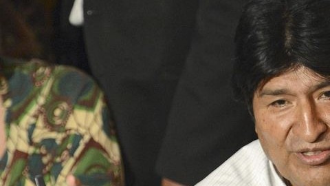 Imagen de Evo Morales en los momentos en los que quedó varado en Austria a causa del bloqueo aéreo.