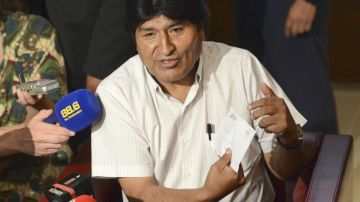 Imagen de Evo Morales en los momentos en los que quedó varado en Austria a causa del bloqueo aéreo.