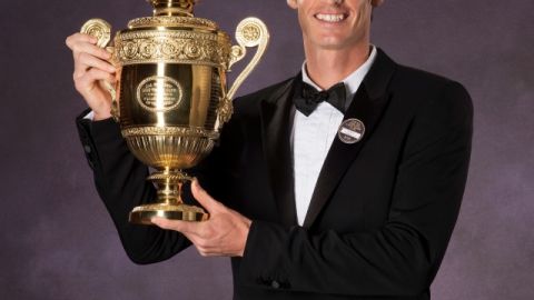Murray con su anhelado trofeo.