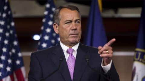 El jefe de la Cámara Baja, John Boehner, indicó que no presentaría a voto el proyecto legislativo a menos que cuente con el apoyo mayoritario de su partido.