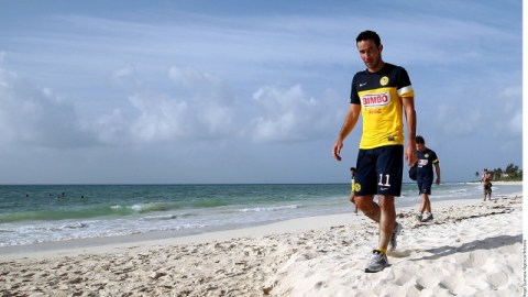 Luis Gabriel Rey cumplió buena pretemporada con las Águilas.