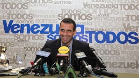 El líder opositor venezolano, Henrique Capriles,  da a conocer su posición sobre las elecciones presidenciales de Venezuela.