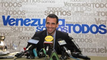 El líder opositor venezolano, Henrique Capriles,  da a conocer su posición sobre las elecciones presidenciales de Venezuela.