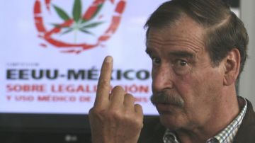 El expresidente mexicano Vicente Fox durante su participación en el foro "Simposium EE.UU.-México sobre legalización y Uso Médico de Cannabis".