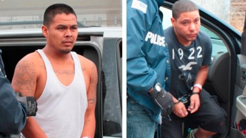 ICE capturó a Rubén Israel Durán Vera (izquierda) y Oscar Campos Nava en Los Ángeles y los entregó a la procuraduría mexicana.