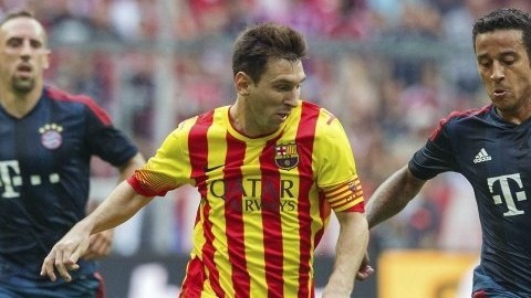 Lionel Messi fue titular en la derrota del Barcelona ante Bayern Múnich, en partido amistoso disputado este martes