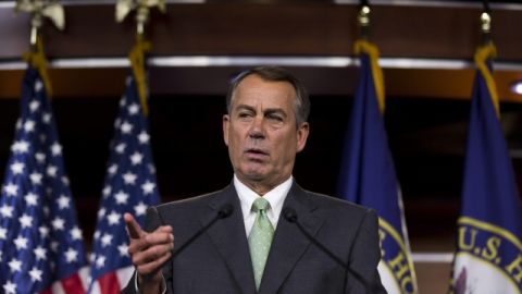 John Boehner,  presidente de la Cámara Baja.