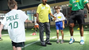 El exfutbolista brasileño Pelé se encuentra de gira por Nueva York