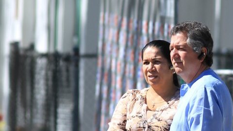 Jorge Vergara observa uno de los entrenamientos de las Chivas del Guadalajara