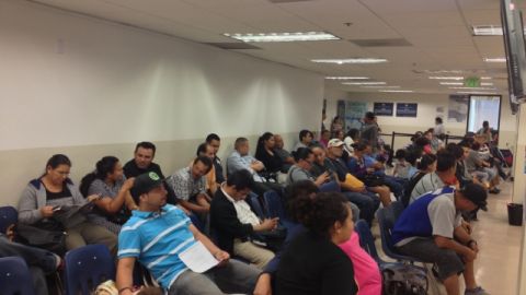 Salvadoreños se registraron para votar en  El Salvador.
