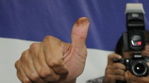 Norman Quijano, candidato de la Alianza Republicana Nacionalista a la presidencia de El Salvador.