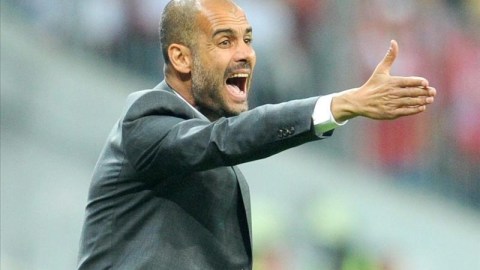 Josep 'Pep' Guardiola es el centro de atención de los medios alemanes.