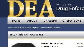 Rafael Caro Quintero en la lista de fugitivos internacionales de la DEA. Caro Quintero fue liberado en México, el viernes pasado.