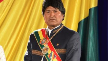 El presidente de Bolivia, Evo Morales, cuando participaba en un acto en el Congreso en Cochabamba (Bolivia), para celebrar el aniversario 188 de la creación del país en 1825.