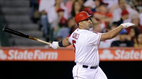 Albert Pujols está teniendo una campaña muy por debajo de su promedio.