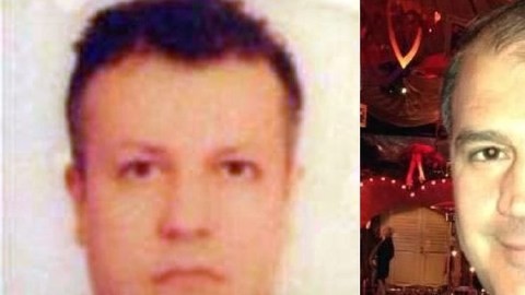 Fotografías sin fechar que muestra al piloto de la compañía Turkish Airlines, Murat Akpinar (der.), y a su copiloto, Murat Agca,  cuando fueron secuestrados en Beirut (Líbano).