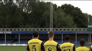 Un 11 increíble el que reunió el Farnborough FC.