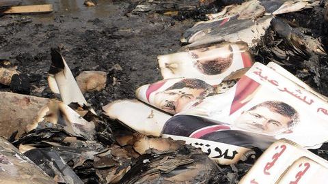 Imagenes del depuesto presidente Mohamed Morsi.