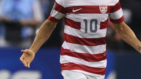 Landon Donovan en un partido con Honduras,  en   julio de este año, por la semifinal de la Copa de Oro.