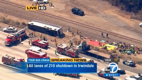 Imagen captada de cobertura en vivo de KABC-7.