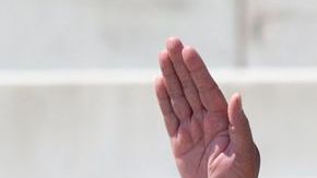 Tras su discurso, el hijo de Luther King.