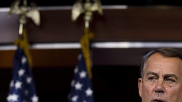 El republicano John Boehner,  presidente de la Cámara.