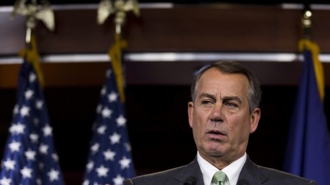 El republicano John Boehner,  presidente de la Cámara.
