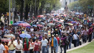 Las marchas en la Ciudad de México no cesan.