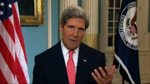 El Secretario de Estado  John Kerry, habló ayer en varios programas a nivel nacional sobre Siria.