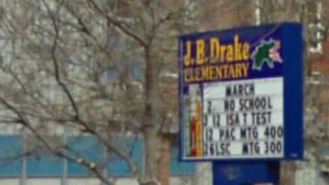 La escuela elemental JB Drake sufrió el robo entre el jueves y viernes pasado.