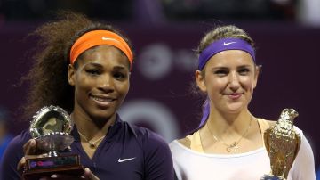 Azarenka y Williams tras la final del Qatar WTA Ladies Open.