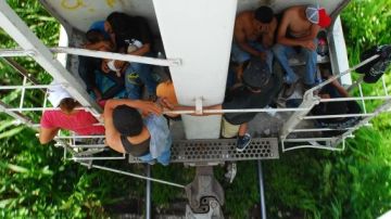 Migrantes usan a “La Bestia” para transportarse en su paso por México, y sufren extorsiones y maltratos.