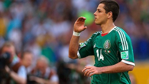 Javier Hernández, un jugador clave para el 'Tri'.