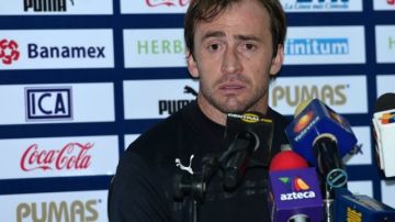 El mediocampista argentino de Pumas, Martin Romagnoli, ofreció una conferencia de prensa