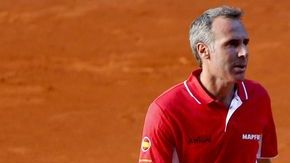 Nadal en Caja Mágica combatiendo al 'Jet Lag'.