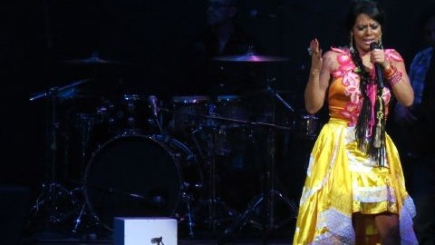 Por primera vez, Lila Downs presentó lun concierto en Las Vegas, en el marco de las fiestas patrias mexicanas.