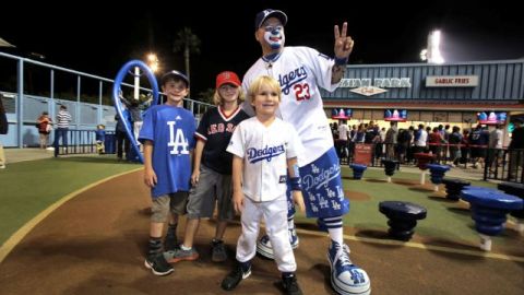 Hiccups es un personaje muy conocido en el Estadio de los Dodgers.