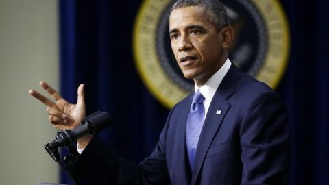 El presidente Barack Obama hablaba esta mañana en Washington, en momento en que la ciudad era sacudida por un tiroteo dentro de una instalación militar.