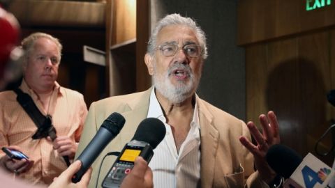 Plácido Domingo, esta semana, durante su encuentro con la prensa en la ciudad.