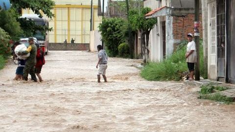 Efectos de tormenta Manuel en Chilpancingo, Guerrero.