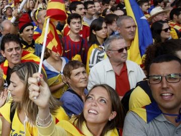 El 11 de septiembre pasado, miles desfilaron en Cataluña pidiendo la independencia de España.