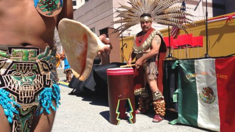 Danzantes concheros consagraron el espacio donde será edificado el nuevo inmueble del Museo Mexicano en San Francisco.